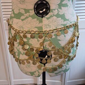 Gold Chain and Coin Belt for Belly Dancing